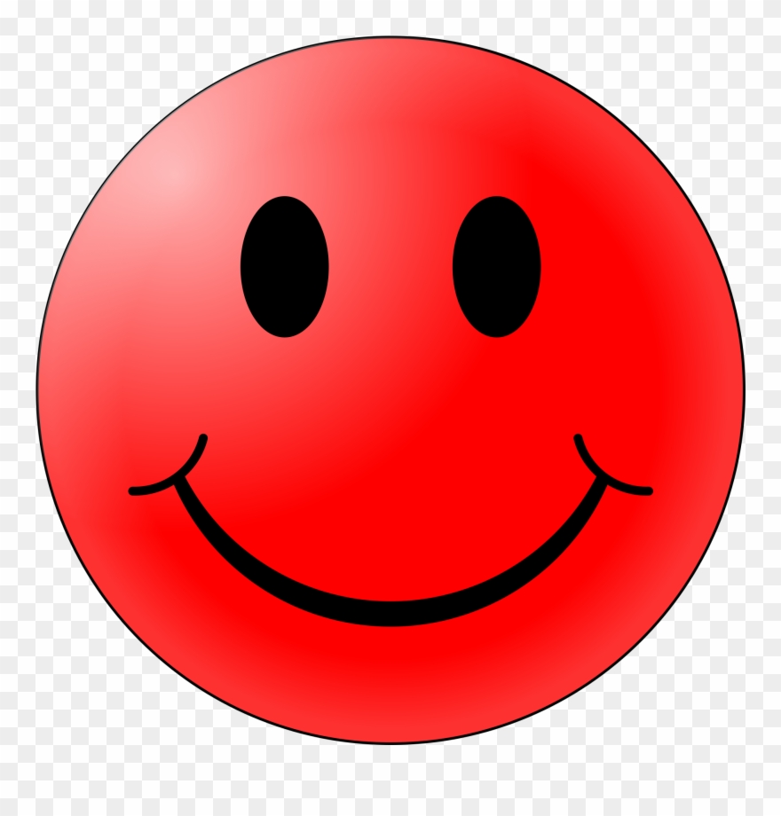 Red Smiley Face 6, Buy Clip Art - Png Download