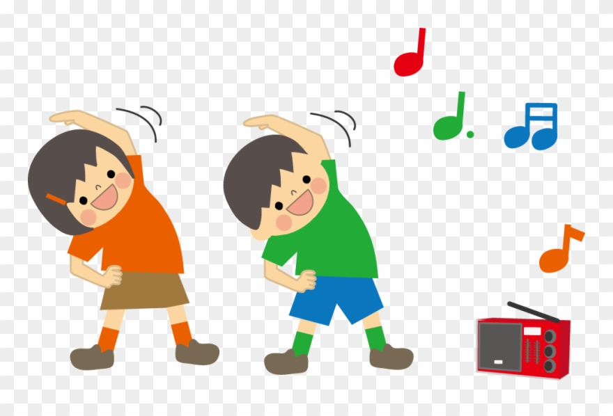 Radio Exercise Illustration - ラジオ 体操 子ども 会 Clipart
