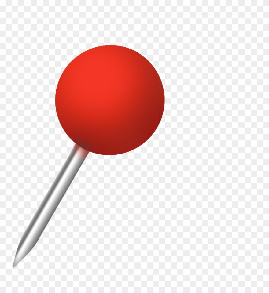 Yellow Push Pin Png Download - Push Pin Vector Png Clipart