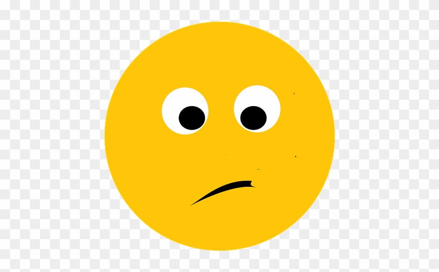 Sad Smiley Poster 4, Buy Clip Art - Png Download