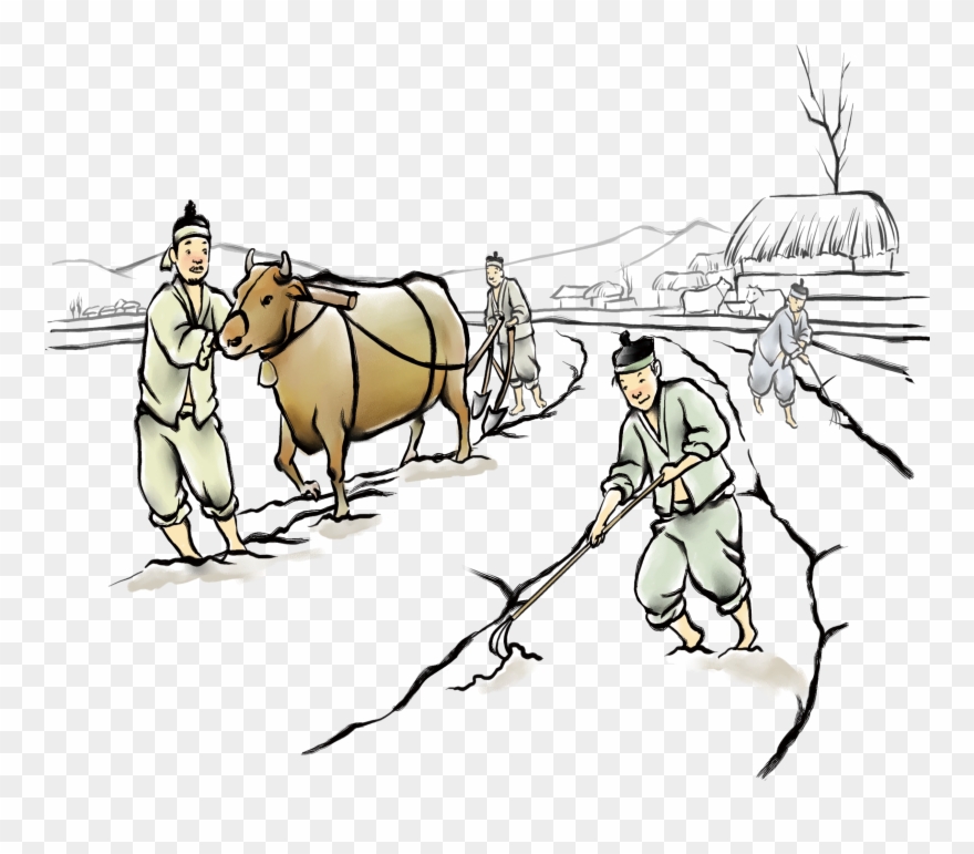 Archaic Farming Illustration Labor Festival Elements - Illustration Clipart