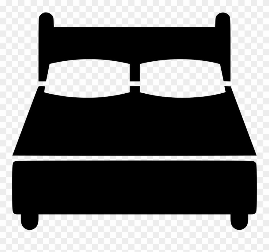 Clipart Bed Svg - Double Bed Icon Png Transparent Png