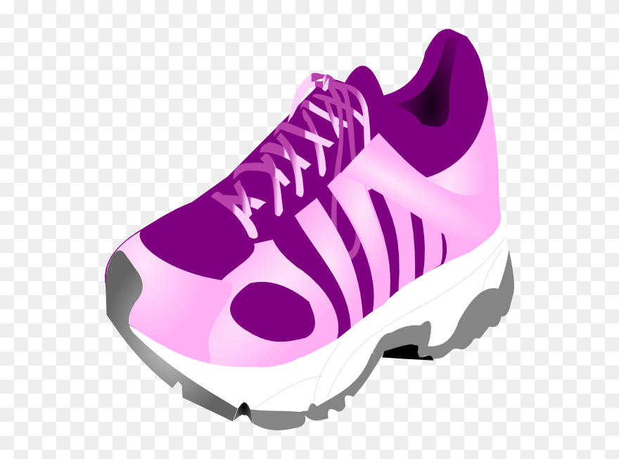 Green Running Shoe Print Clipart - Running Shoe Free Clipart - Png Download