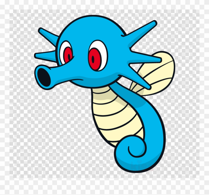 ポケモン タッツー Clipart Pokémon Horsea Pokemon Black & White - Horsea Pokemon - Png Download
