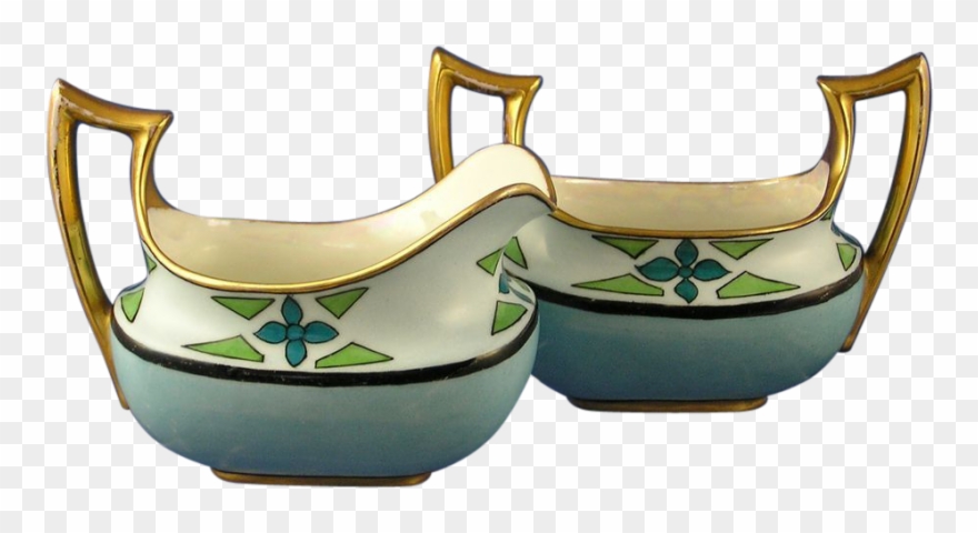 Classio Bavaria Arts & Crafts Creamer & Sugar Set - Handicraft Clipart