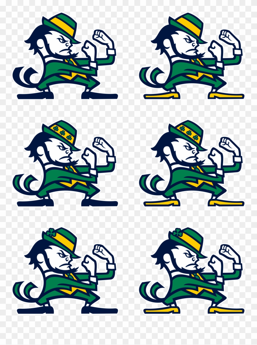 Leprechaun Clipart Notre Dame - Wincraft Notre Dame Fighting Irish Die-cut Decal - - Png Download