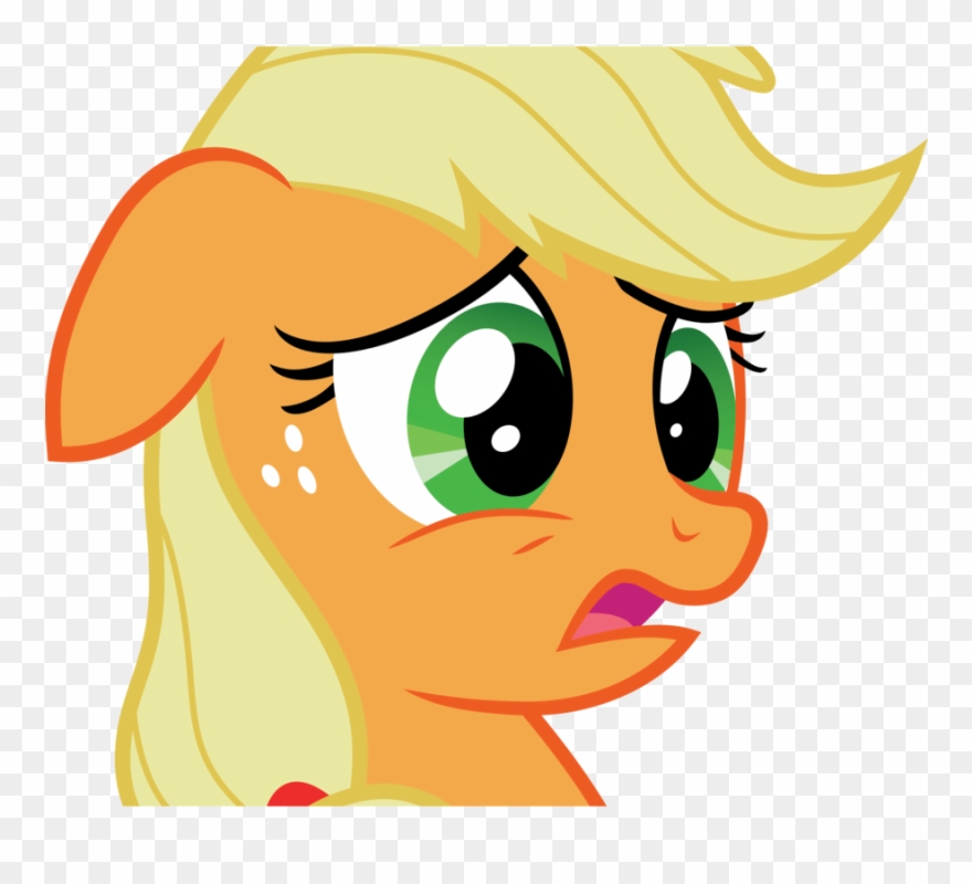 Applejack Scared Clipart