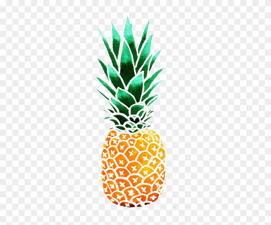 Kisspng Pineapple Drawing Watercolor Painting Clip - Pineapple Clipart Transparent Png