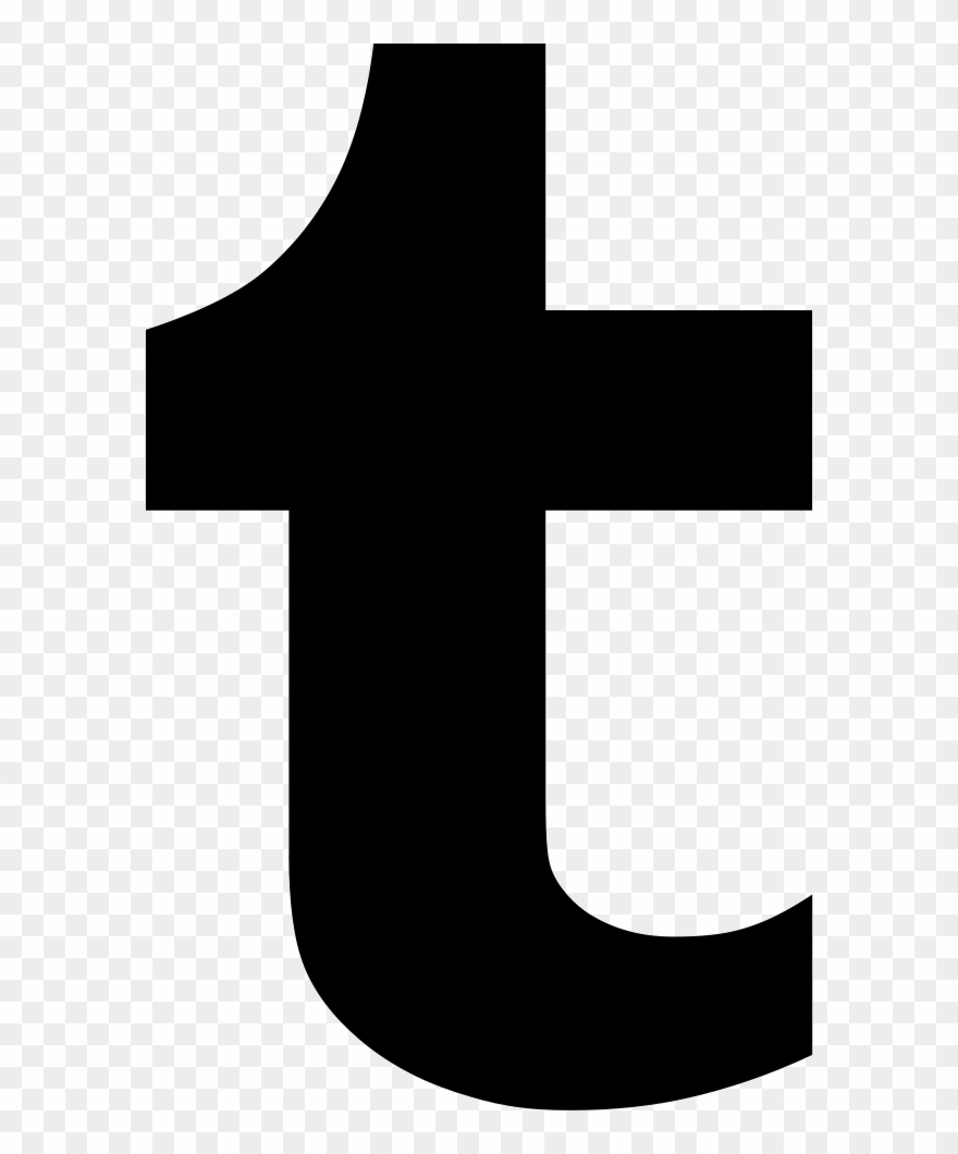Free Download, Png And Vector - Black Tumblr Logo Png Clipart