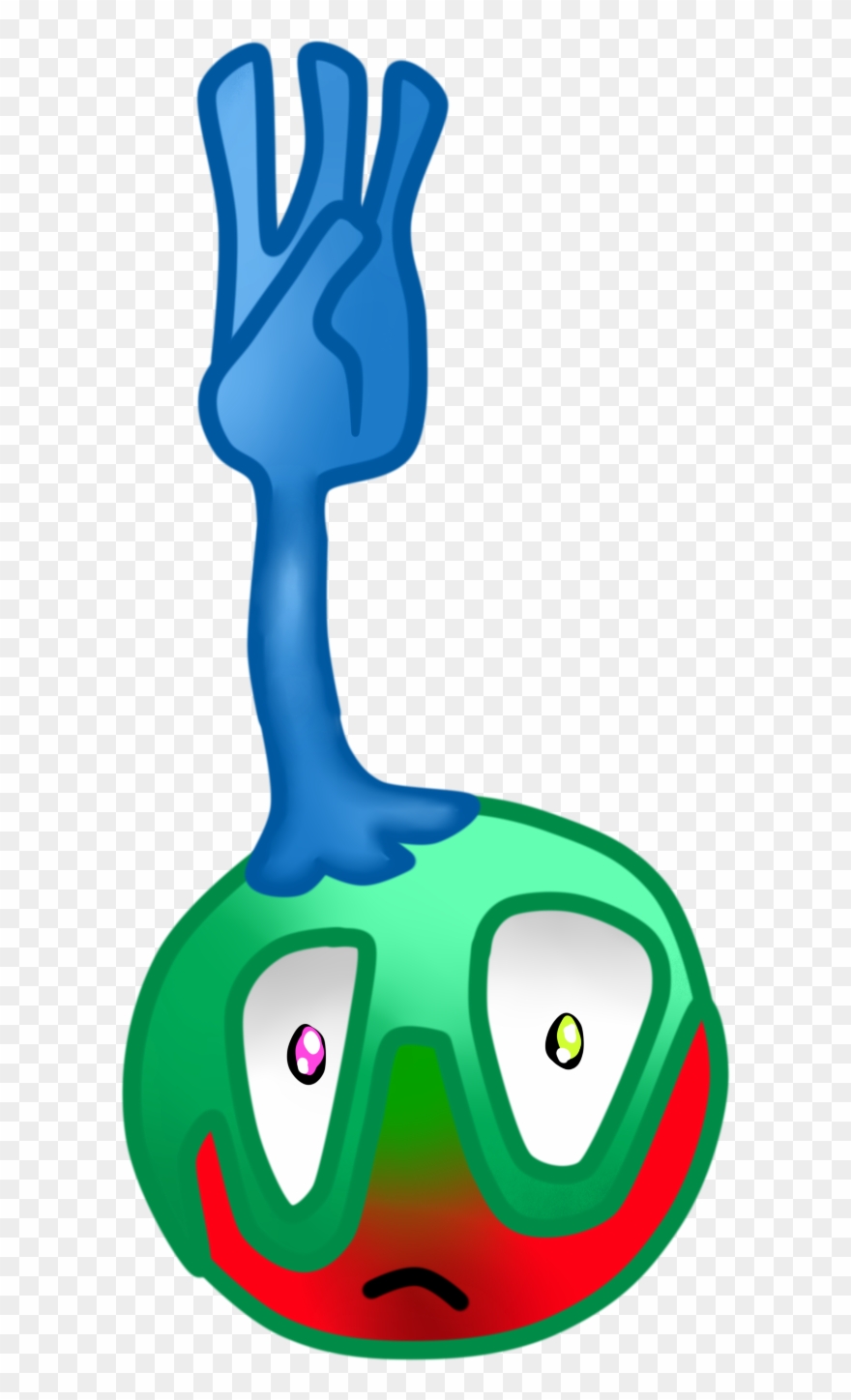 Throws A Zombie Into The Air And When The Zombies Falls, - Plants Vs. Zombies Clipart