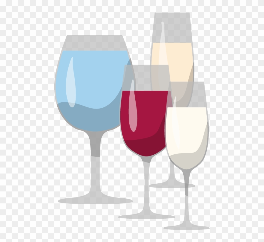 Wine Clip Glass Plate - Plate - Png Download