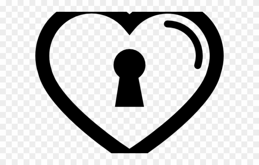 Lock Clipart Heart - Png Download