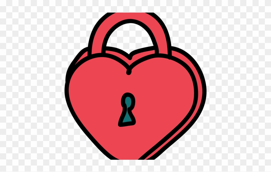 Padlock Clipart Heart - Png Download