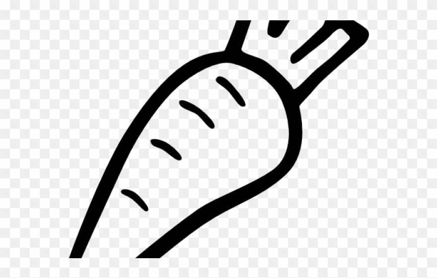 Drawn Carrot Transparent - Carrot Clipart
