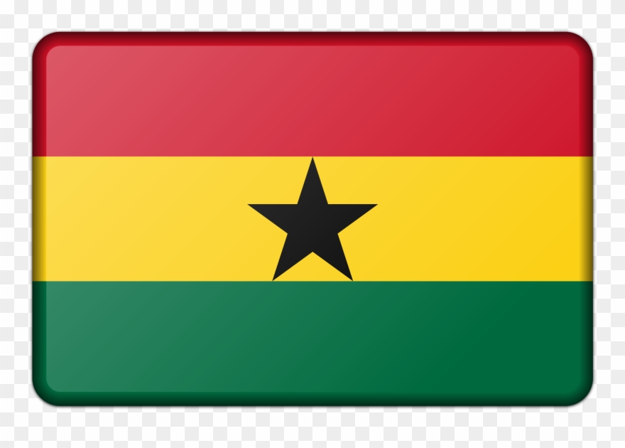 Big Image - Ghana Flag Transparent Clipart