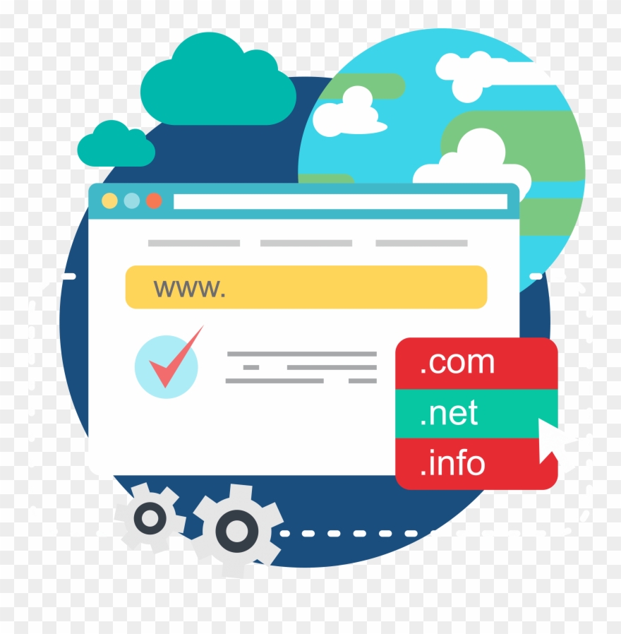 Domain And Hosting Service Clipart