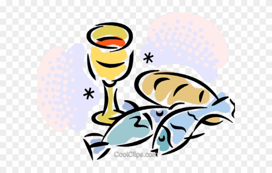 Fish And Bread Cartoon Clipart