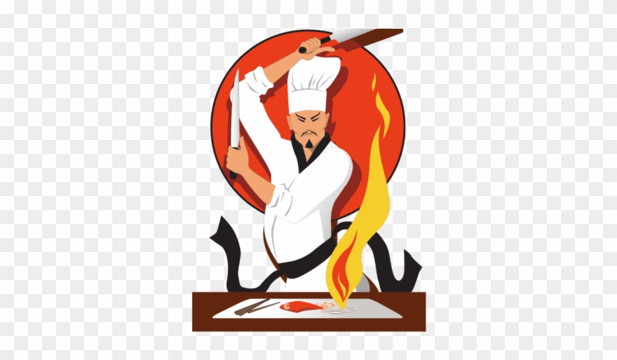 Asians Clipart Hibachi Chef - Hibachi - Png Download