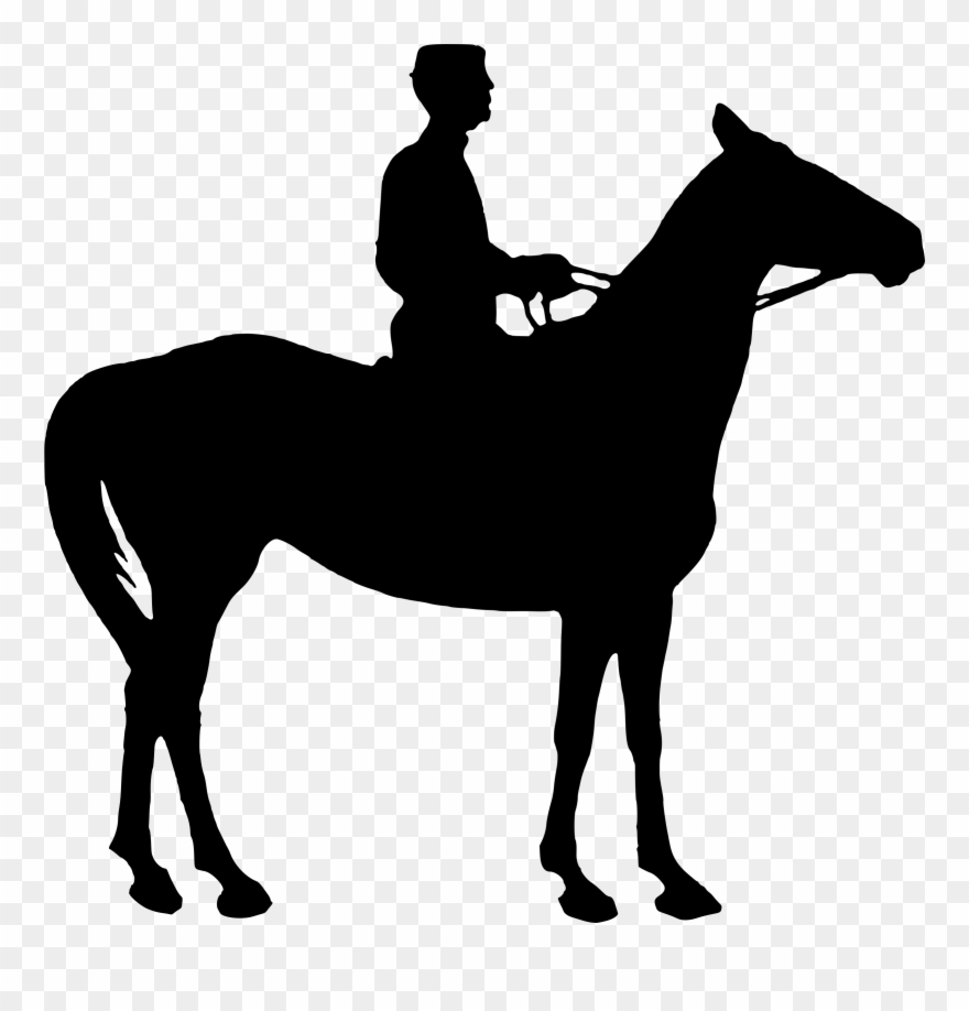 Png Royalty Free Download Silhouette Big Image Png - Horse With Rider Silhouette Clipart