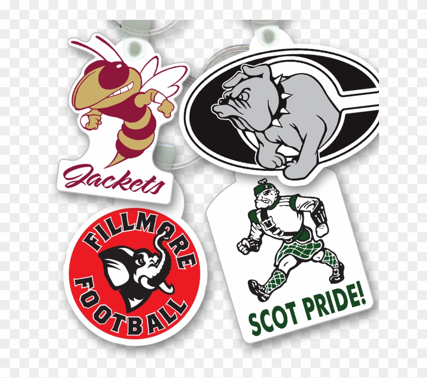 Key Tags - Georgia Tech Yellow Jackets Decal Clipart