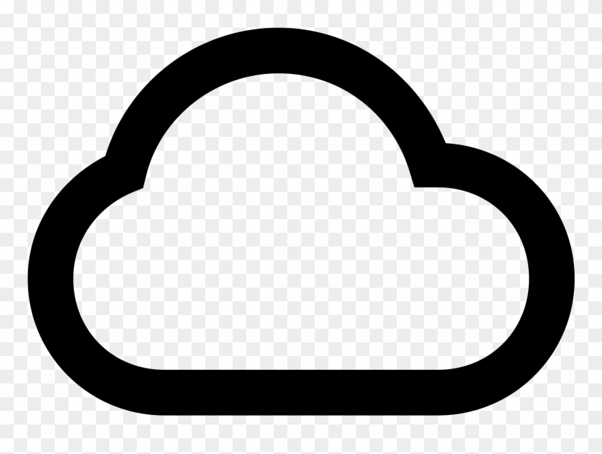 It Is A Very Simplified Looking Cloud - Nubes Del Tiempo Png Clipart