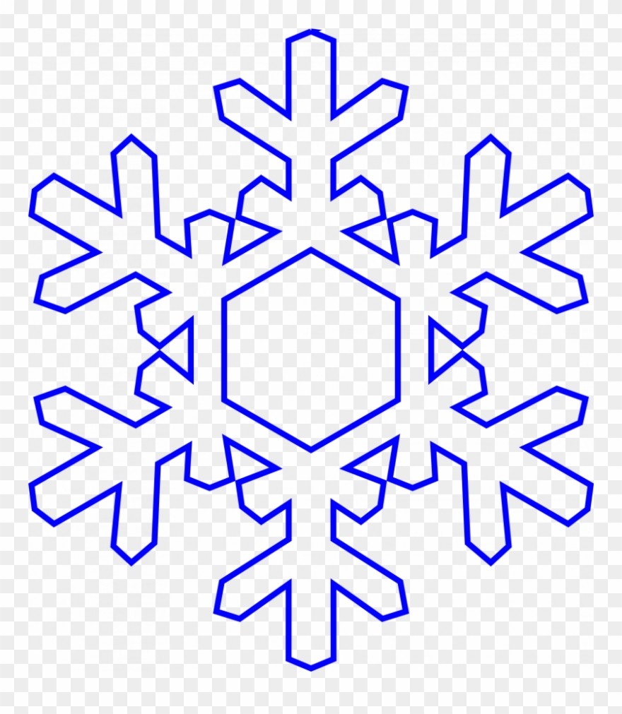 Clipart Snowflake Jpeg - Snowflake Clipart - Png Download