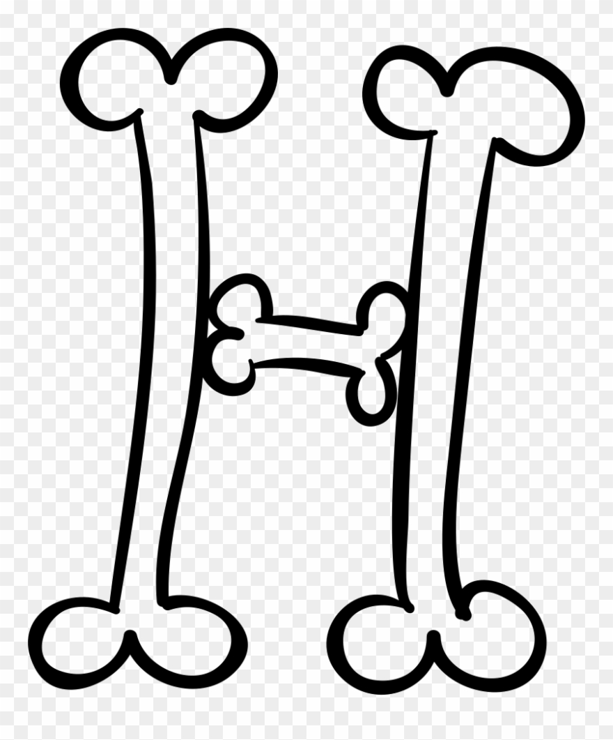 Clip Art Letter H Font - Letra H De Halloween - Png Download