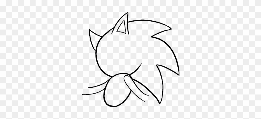 How To Draw Sonic The Hedgehog - Drawing Clipart