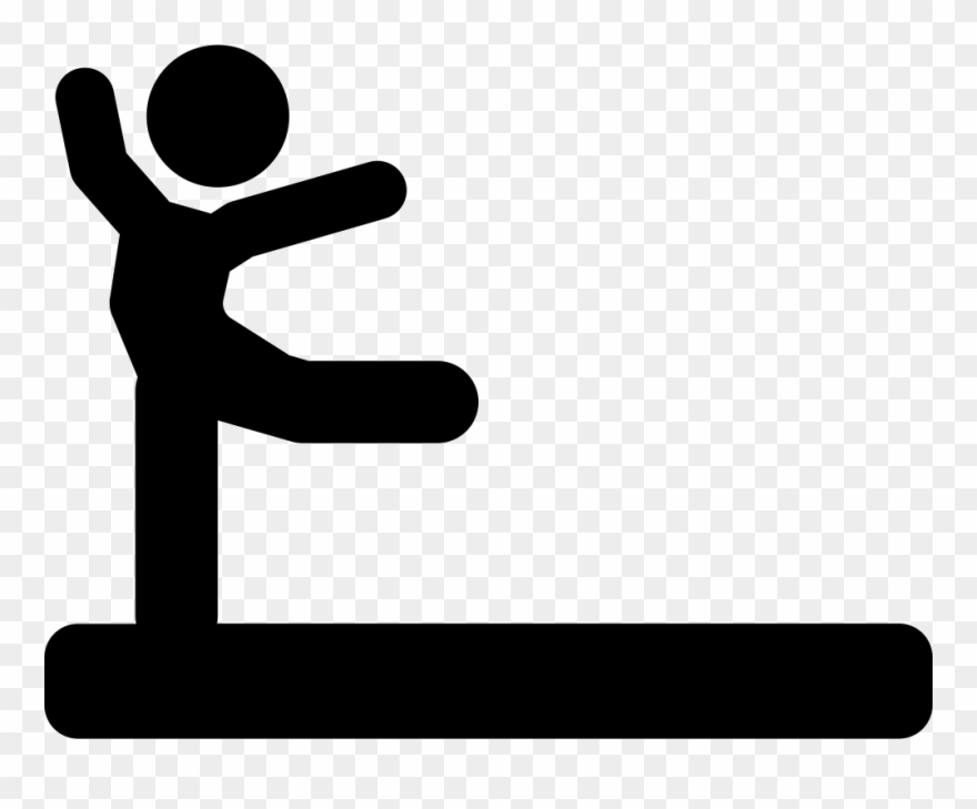 Image Library Library Individual Practice Black Silhouette - Siluetas De Deporte Gimnasia Clipart