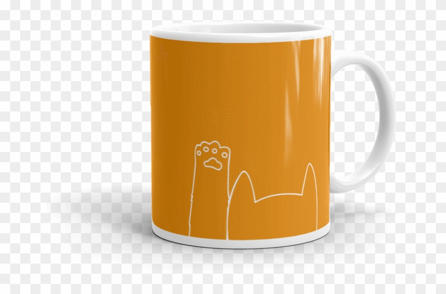 Minimalist Cat Bold Coffee Mug Gift For Cat Lovers - Mug Clipart