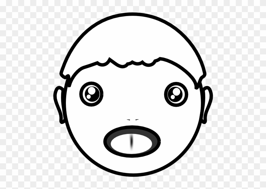 Face Boy Cara De Aaacho Mucho Murciano Black White - Sketch Clipart