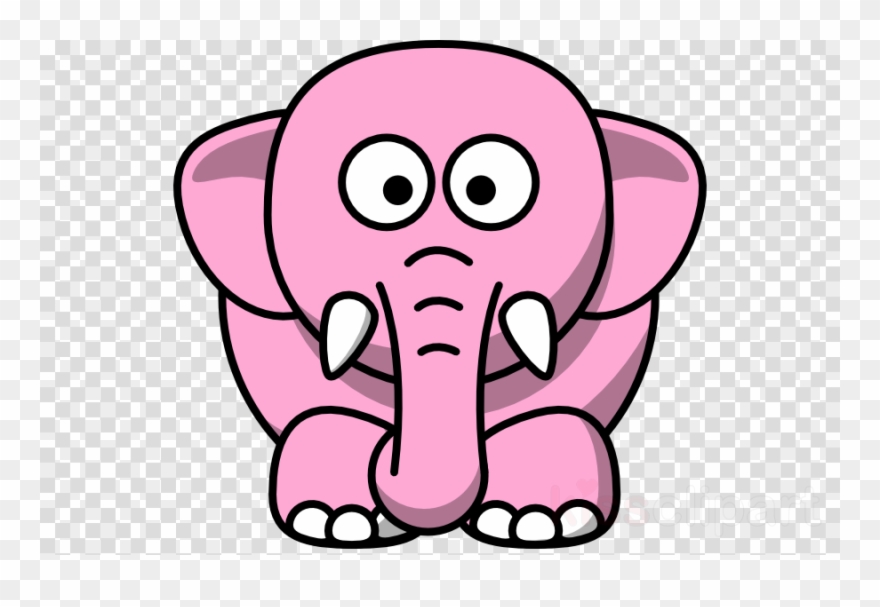 Clip Art Animals Black And White Clipart Coloring Book - Elephant Outline - Png Download