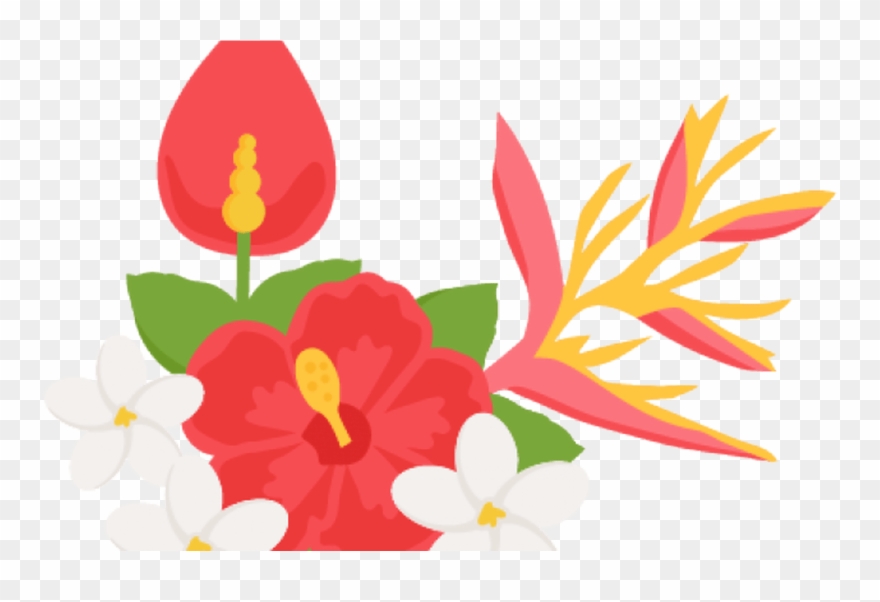 Transparent Clip Art Flower Boarder Gardening Flower - Png Tropical Clip Art