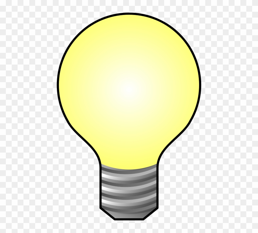 File Bulb Icon Svg Wikimedia Commons This - Transparent Background Light Bulb Clipart - Png Download