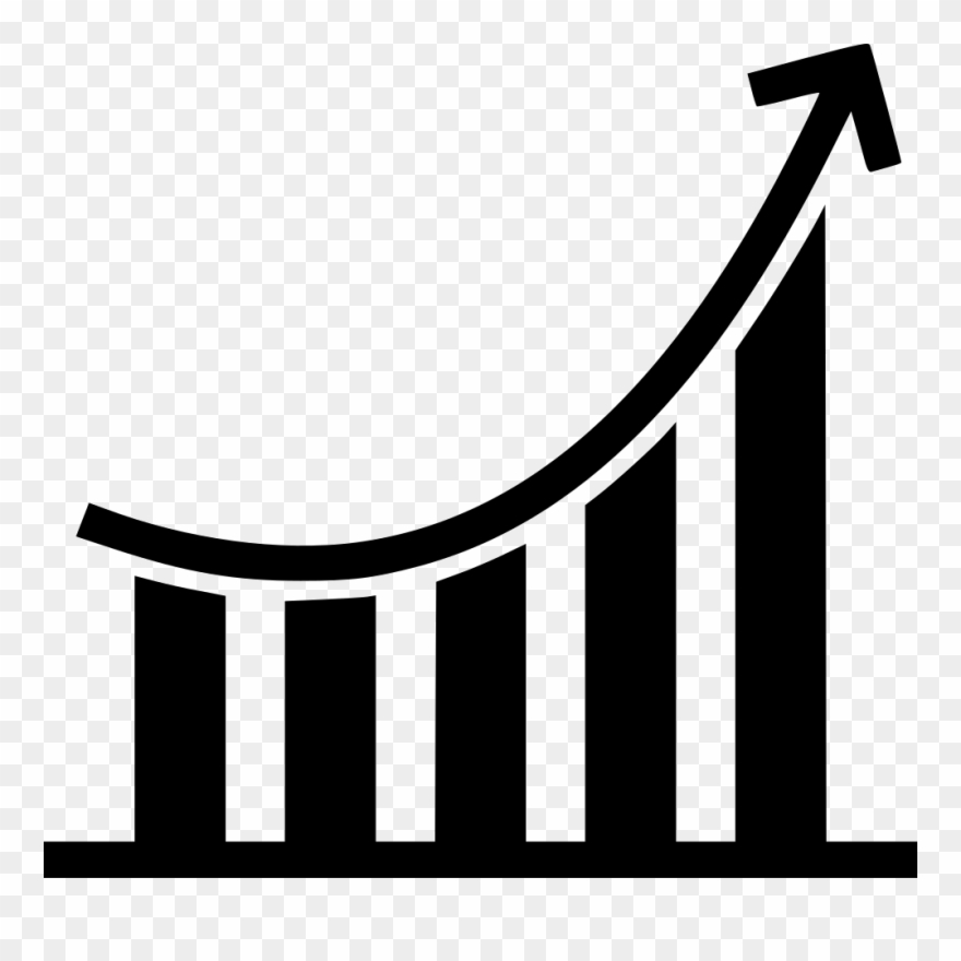 Chart, Graph, Increase, Increasing Icon - Increasing Graph Icon Png Clipart