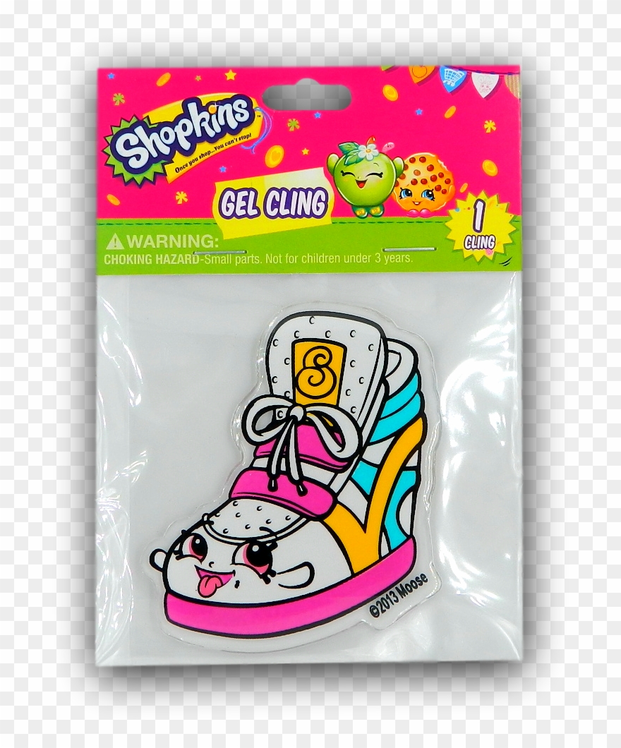 Add To Cart - Shopkins Stick-on Gel Cling Wall Decals - Skate - 2 Clipart