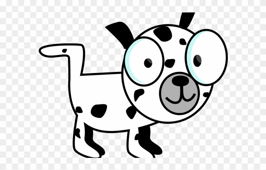 Dalmatian Clipart Christmas - Funny Clipart Black And White - Png Download