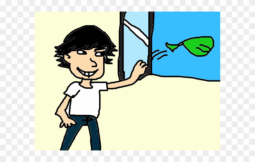 Hugo Tirando La Mierda Por La Ventana Clipart