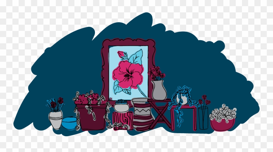 Illustration By Karli Kruse - Hibiscus Tea Clipart