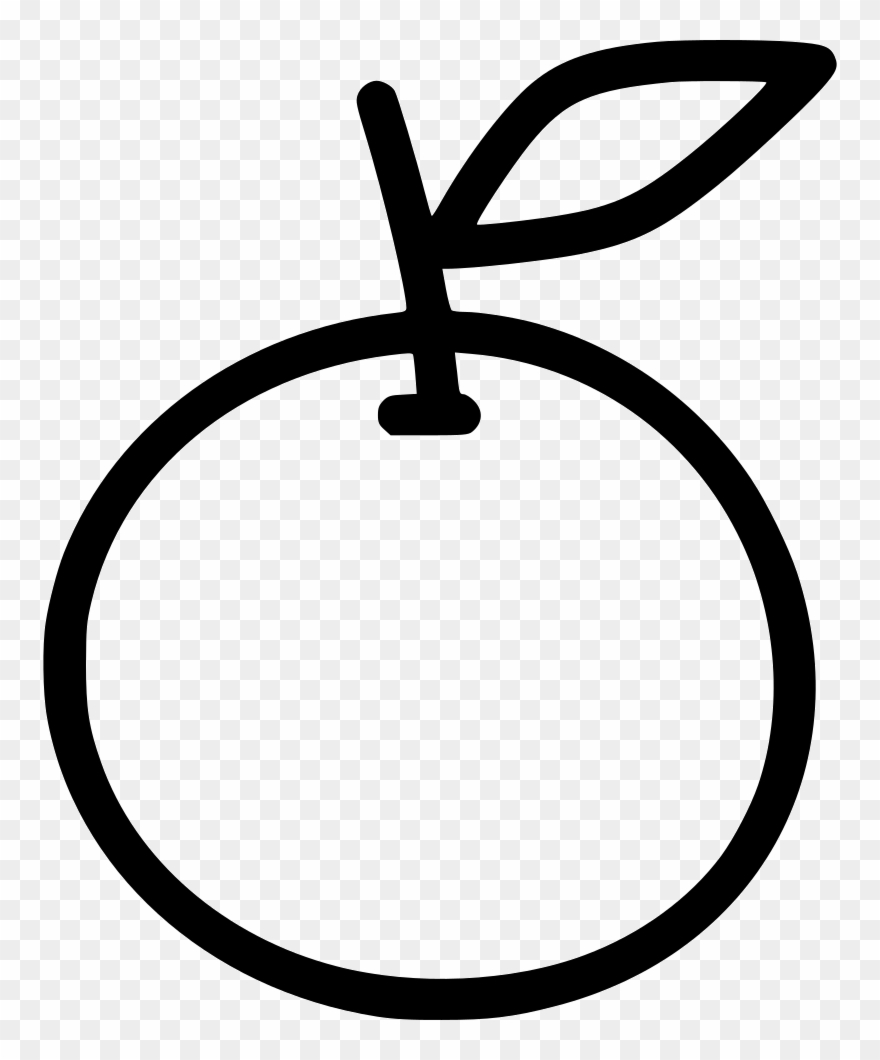 Sketch Svg Black White Fruit Picture Download - Lime Line Art Png Clipart