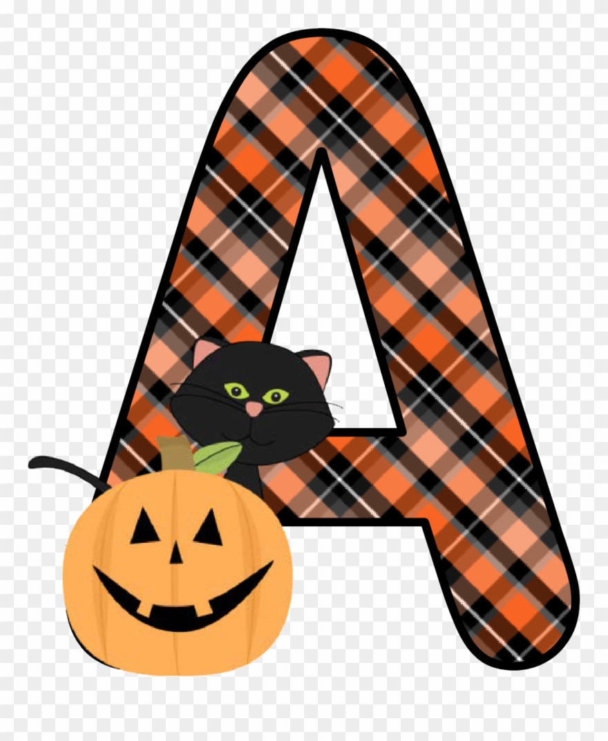 Ch B *✿* Alfabeto Calabaza De Kid Sparkz - Letter A Halloween Theme Clipart