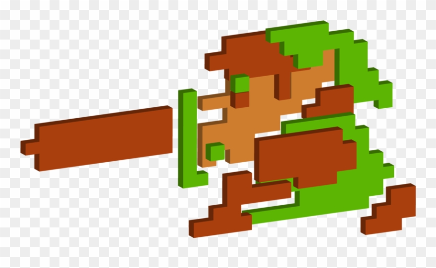Link The Legend Of - Link The Legend Of Zelda 8 Bit Clipart