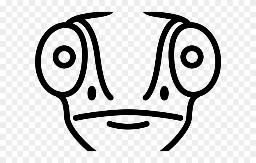 Drawn Chameleon Head - Chameleons Clipart