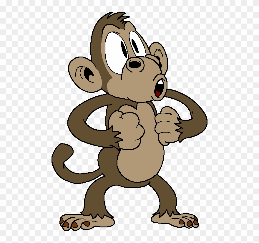 Post - Cute Cartoon Monkeys With Bananas Clipart