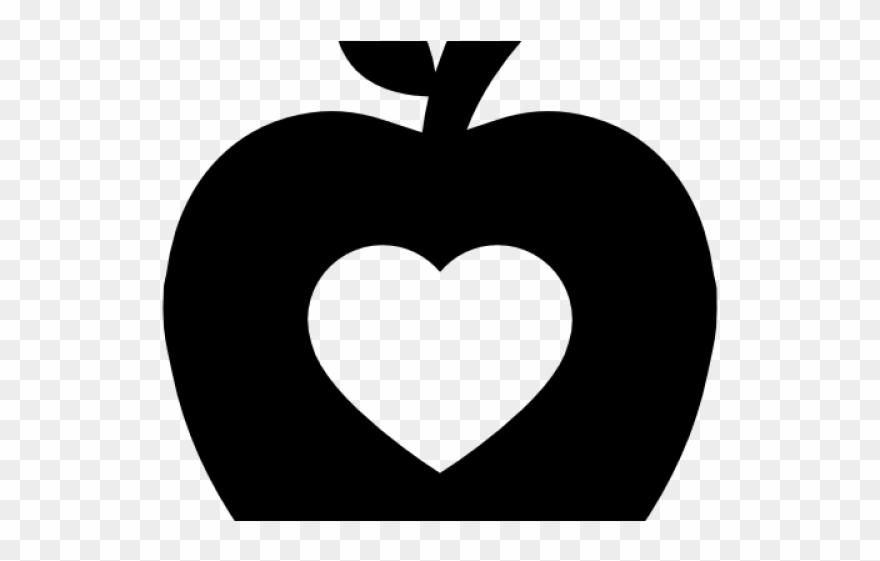 Heart Clipart Apple - Apple - Png Download