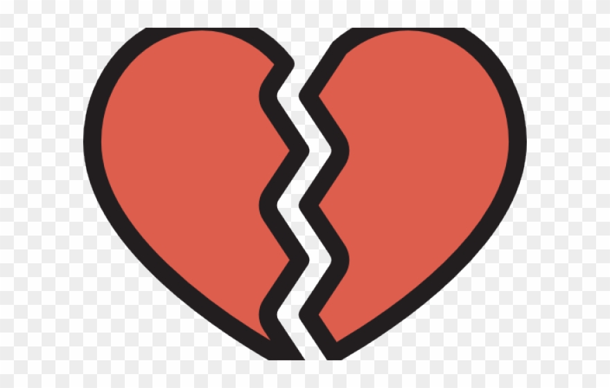 Broken Heart Clipart Heartache - Corazon Roto Dibujo Png Transparent Png