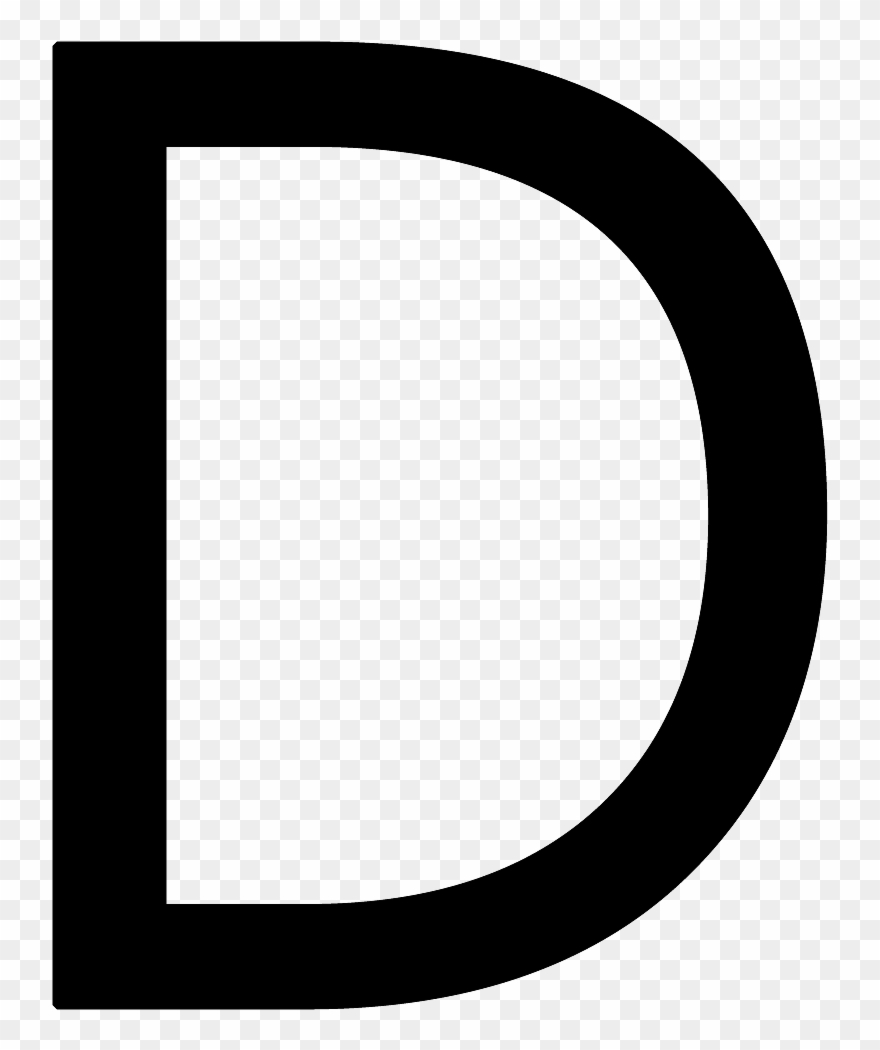 Letter D Png - Letter D In Black Clipart