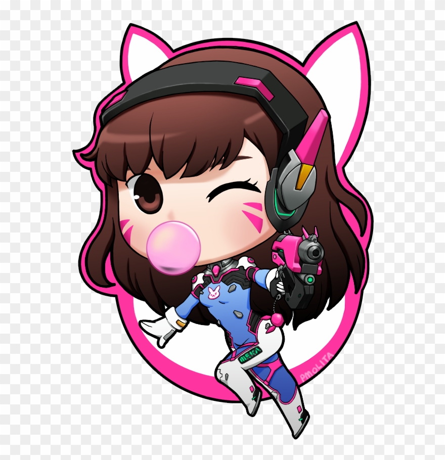 Chibi D - Va - Overwatch D Va Chibi Clipart