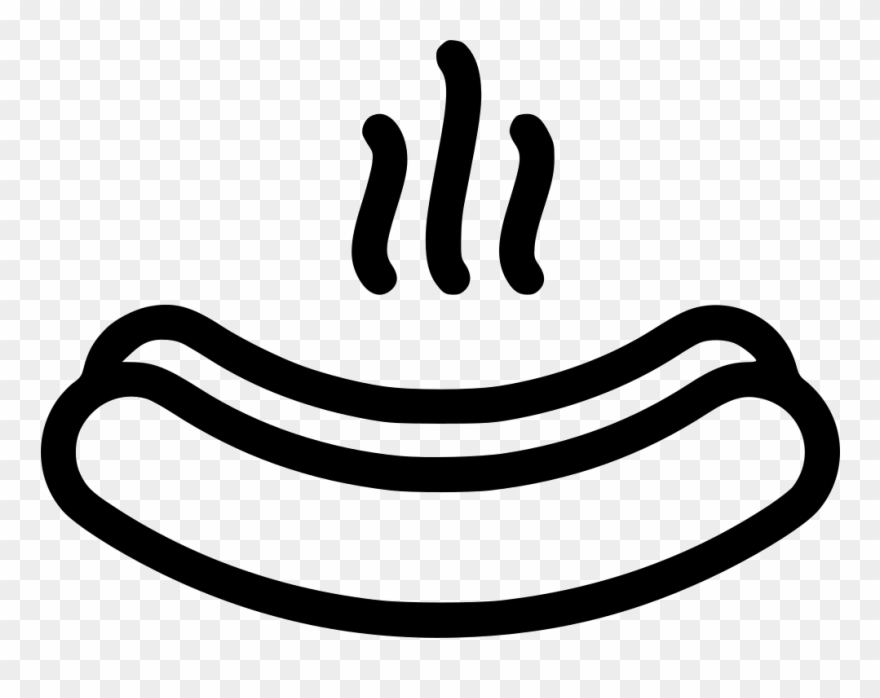 Hot Dog Comments - Hot Dog Png Black Clipart