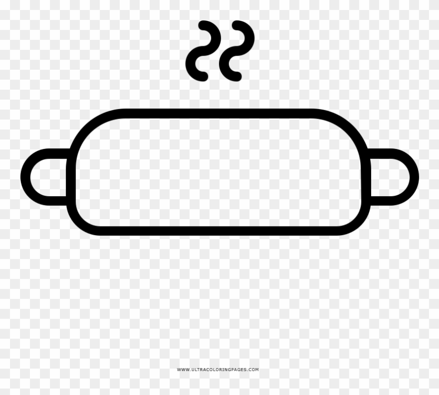 Hot Dog Coloring Page - Town Center City Club Clipart